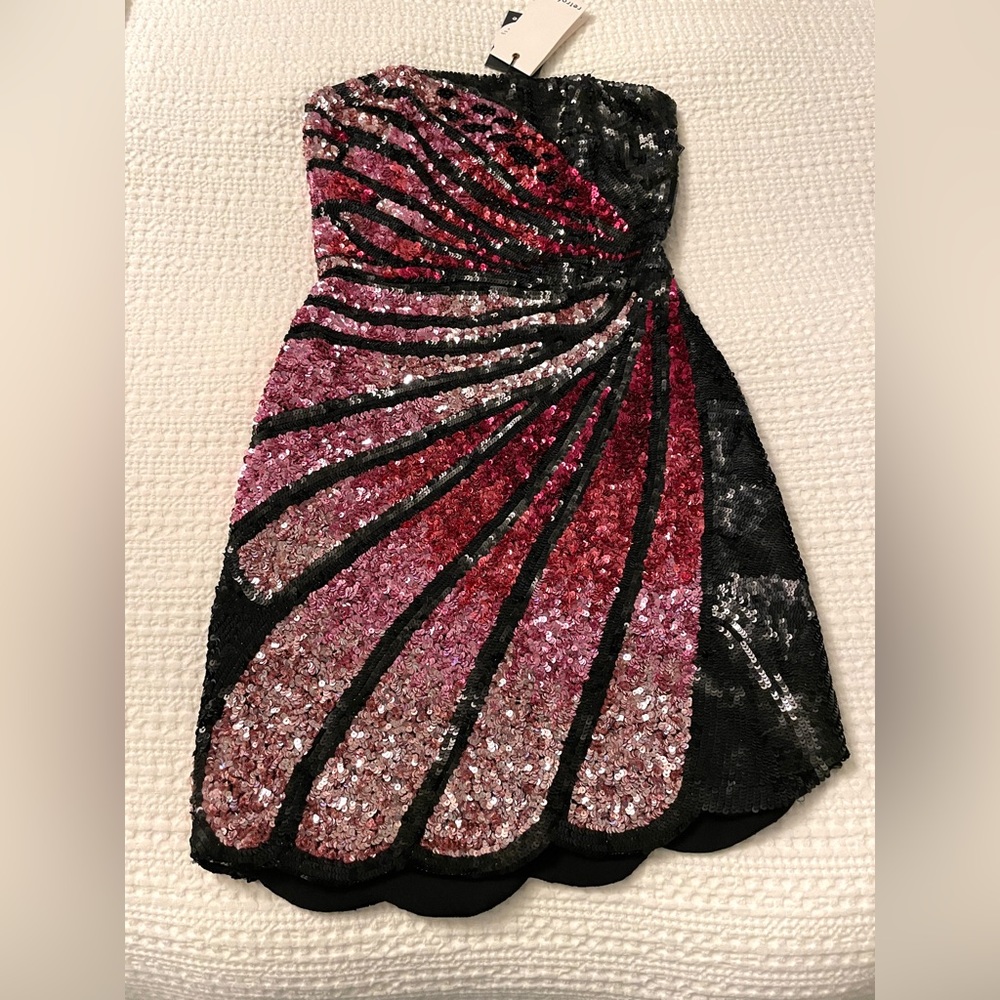 Retrofete Arabelle sequined strapless dress XXS (Size 0) NWT. Never Worn - Picture 12 of 17